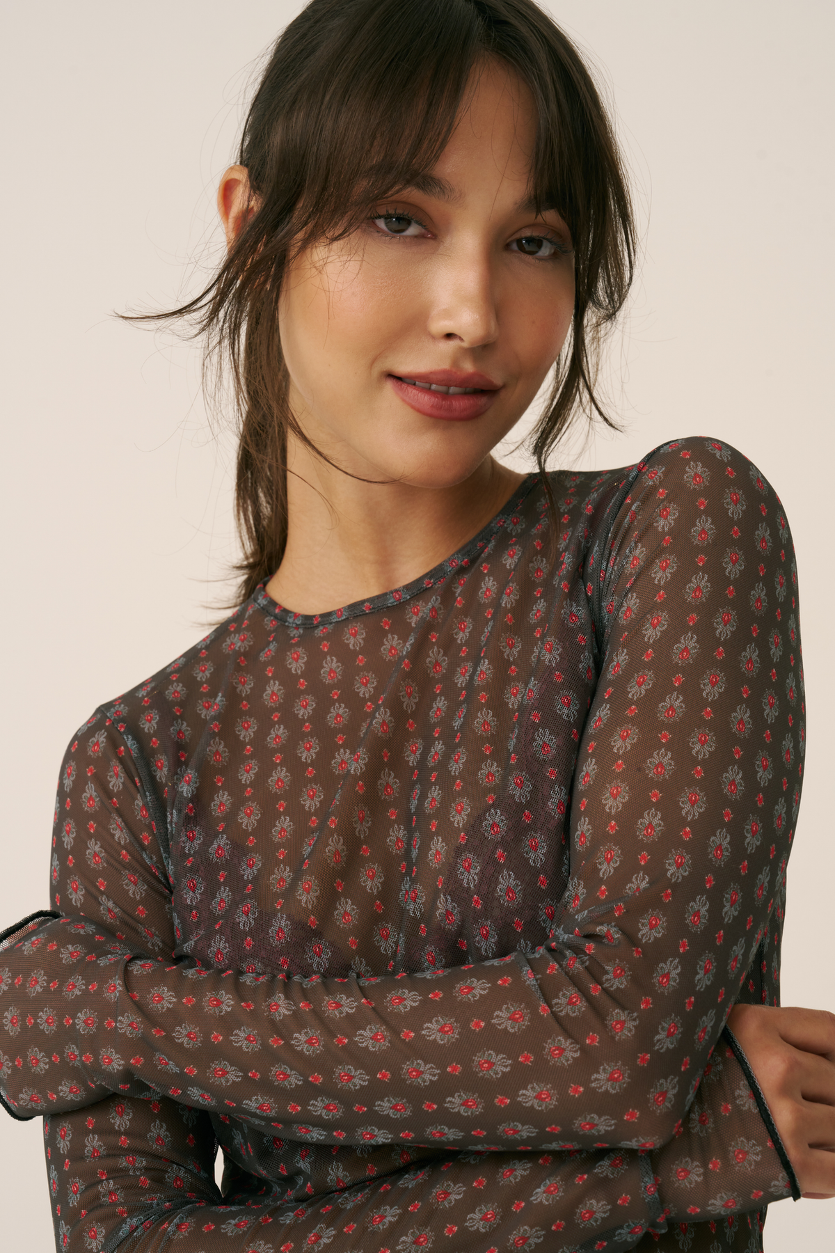 Blusa Tulle Winter Flame