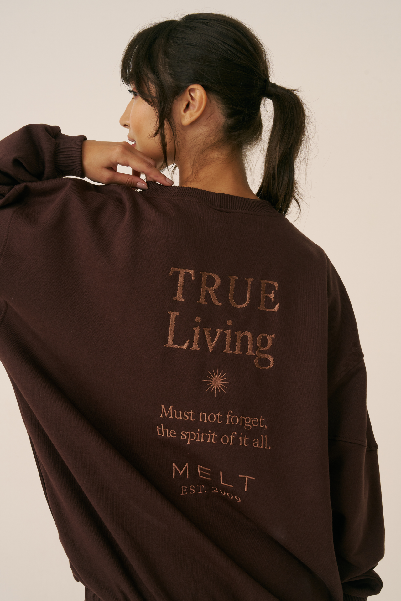 Moletom True Living Cocoa