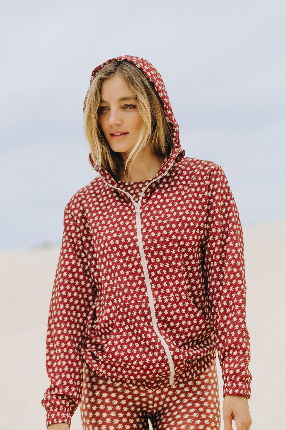 Floral Windbreaker Jacket Búzios