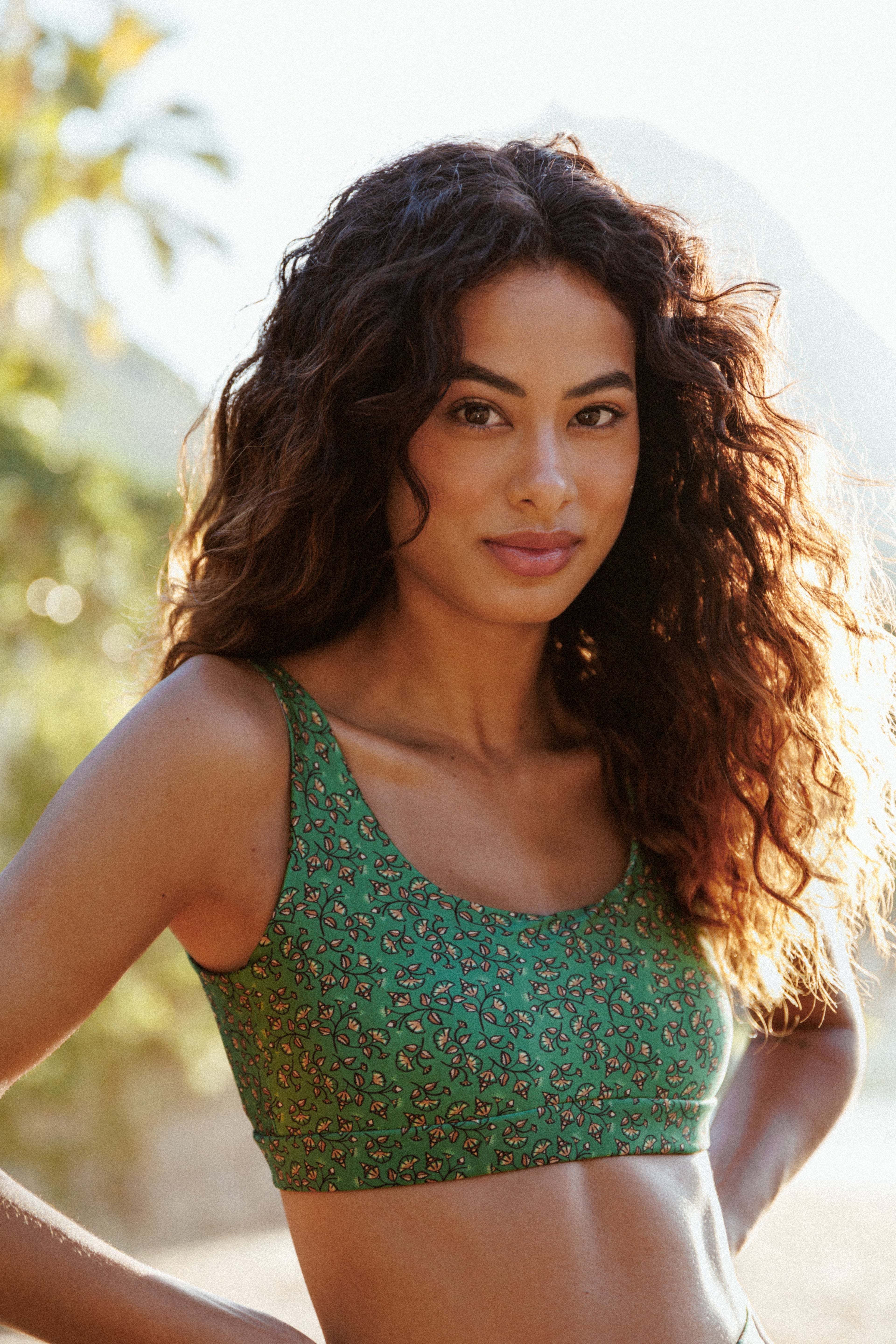 Garden Green Two Strap Top