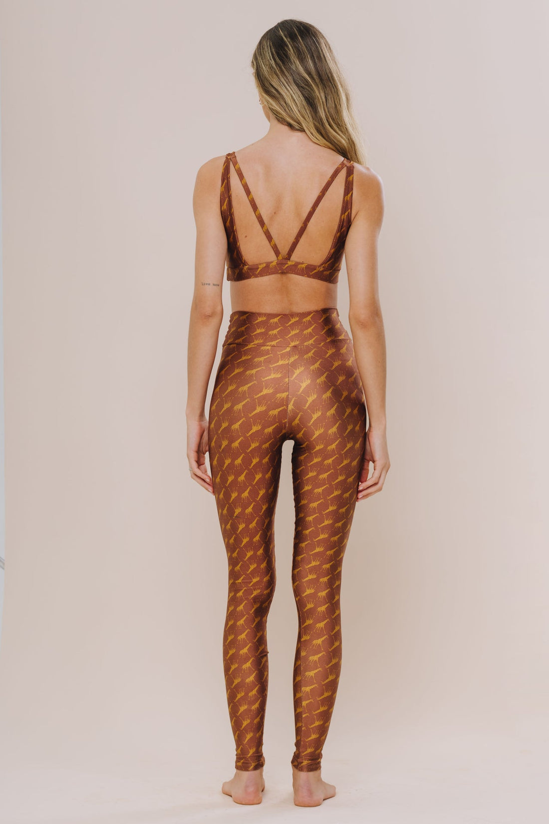 Brown Giraffe High Legging Pants