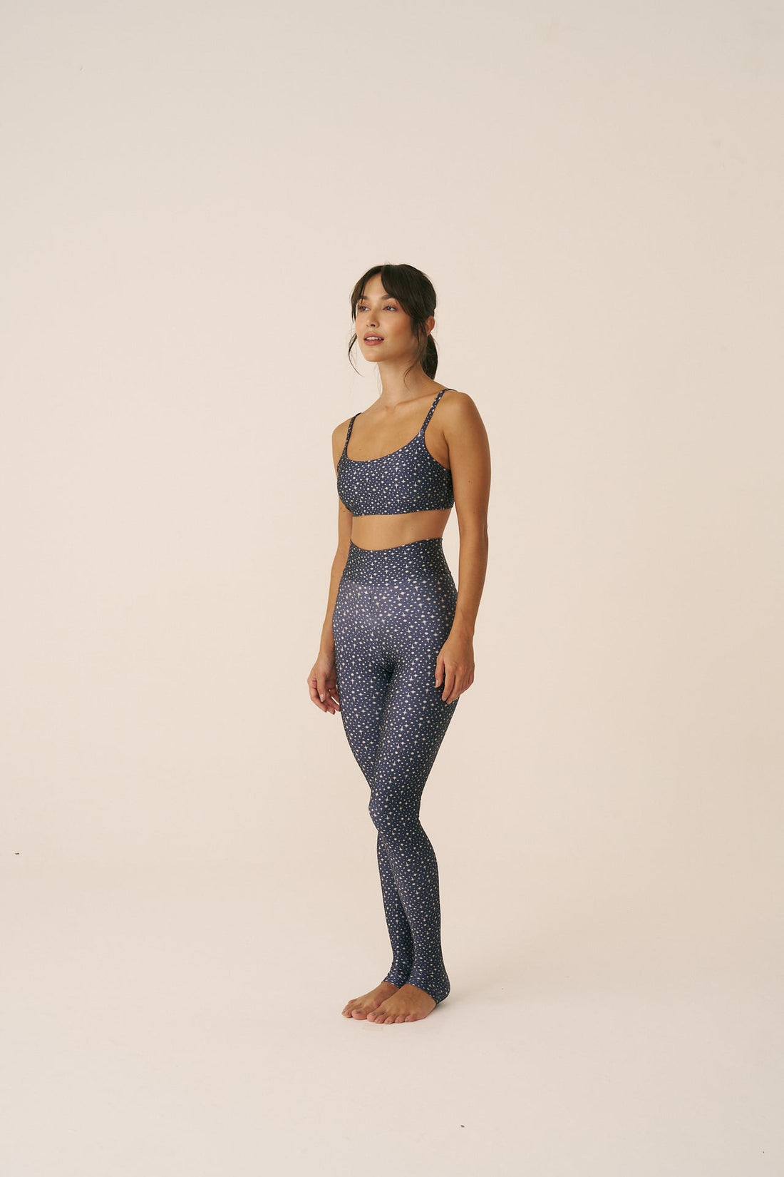 Calça Legging Slim Blue Galaxy – costas