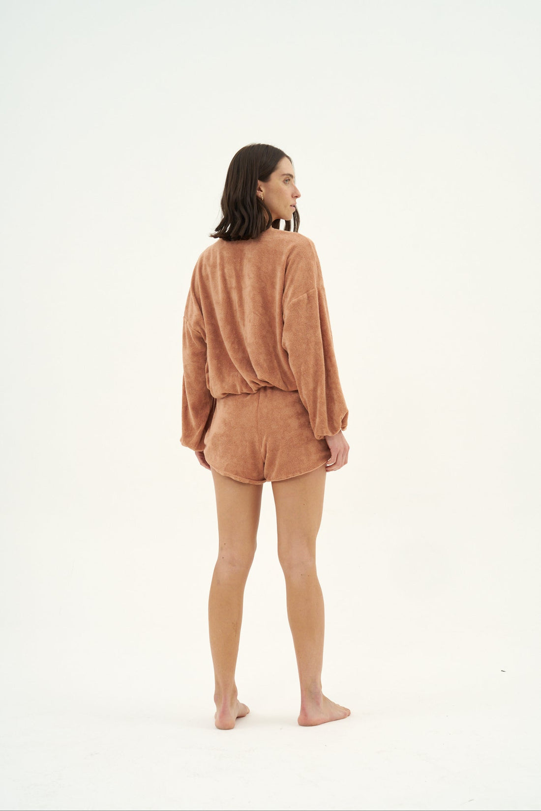 Conjunto Shorts Bird Caramelo