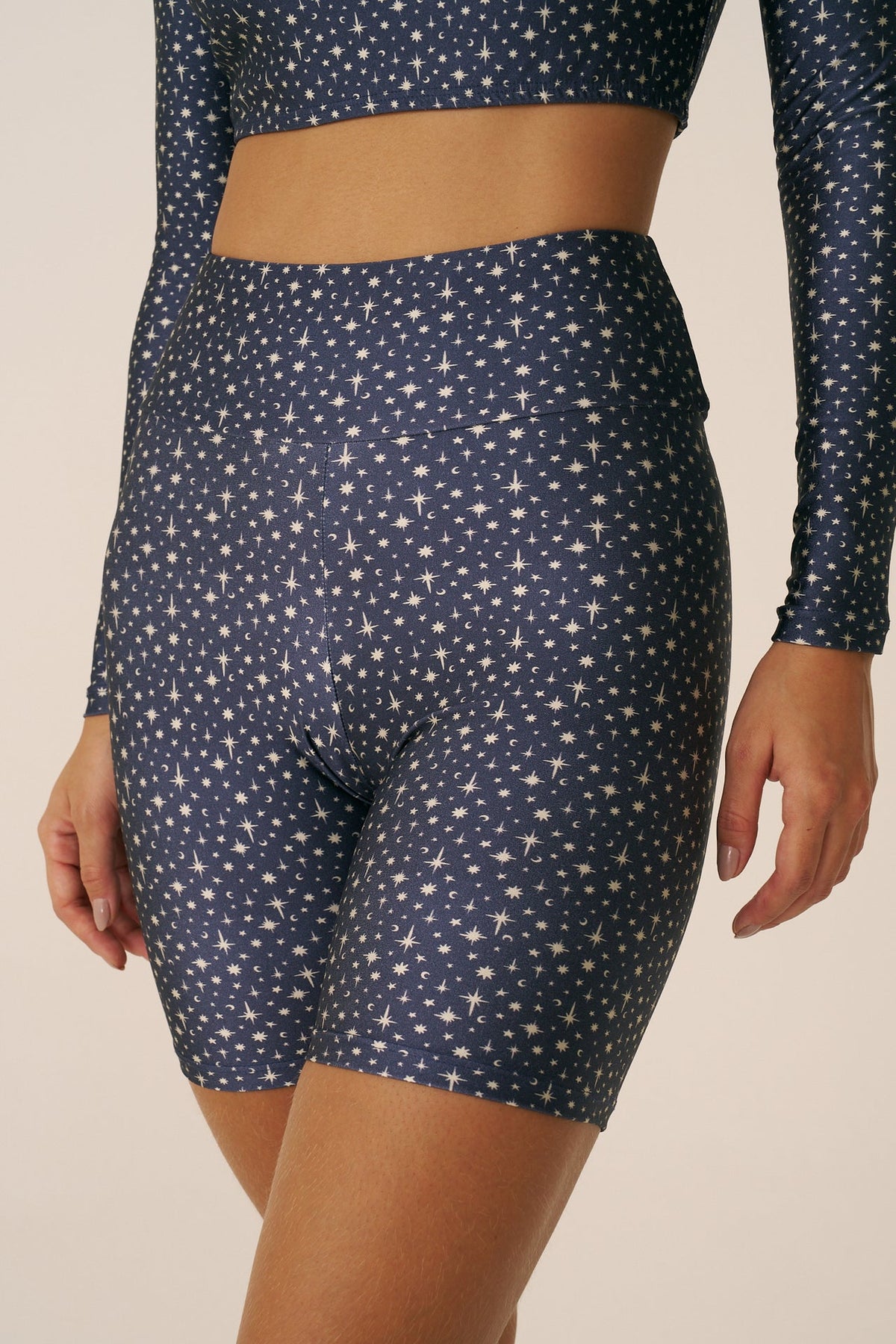 Shorts High Blue Galaxy – detalhe