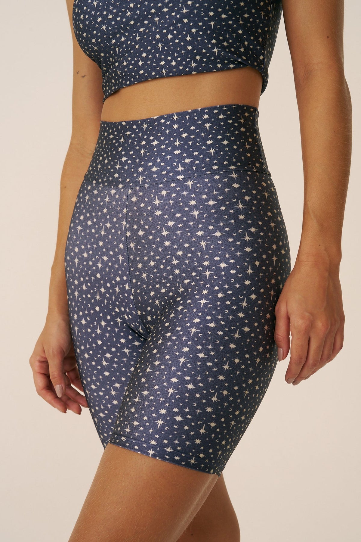 Shorts Slim Blue Galaxy – detalhe