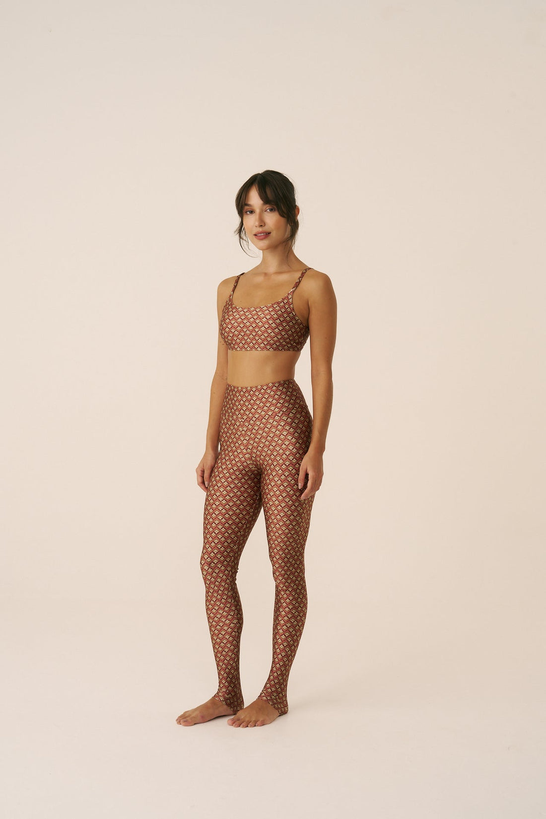 Calça Legging estampada High Aura
