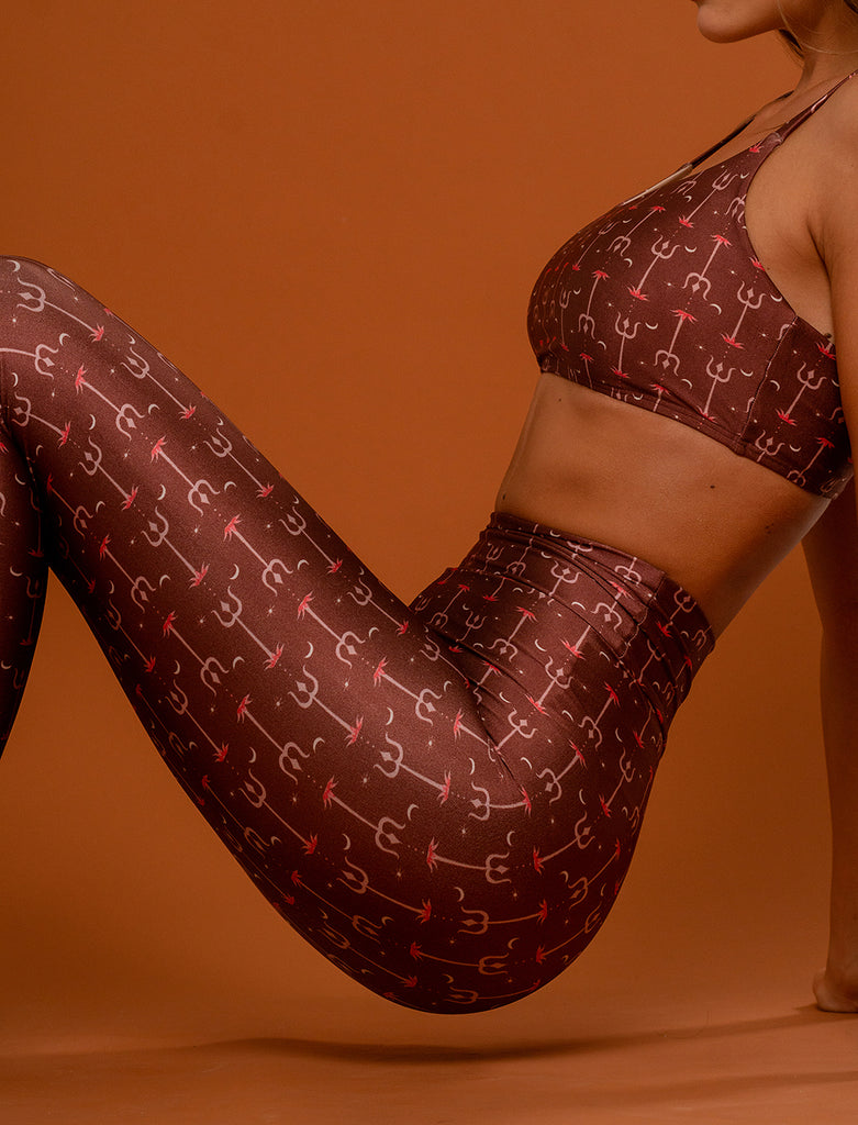 Leggings ajustados con tridente