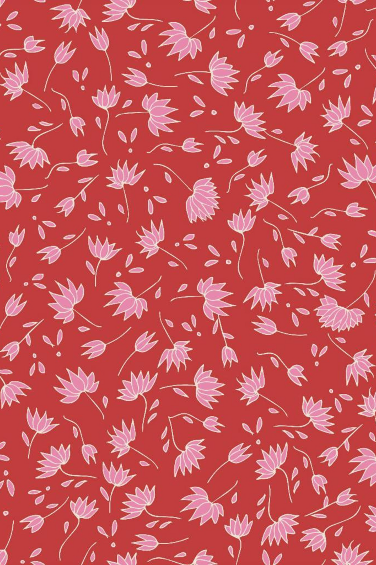 Top cropped manga longa Little Lotus