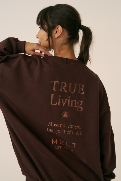 Moletom True Living Cocoa