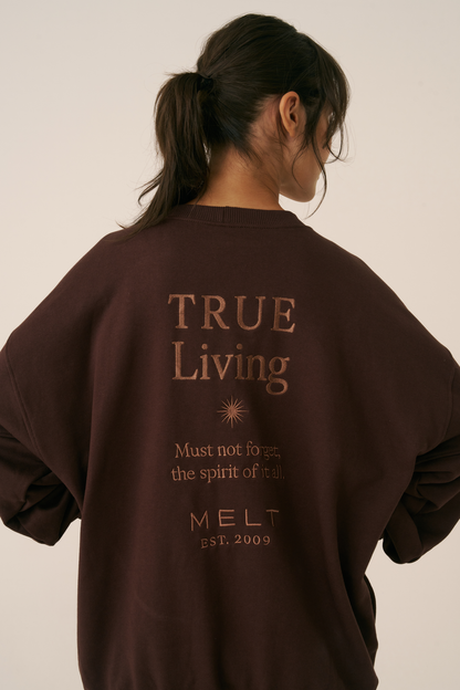 Moletom True Living Cocoa