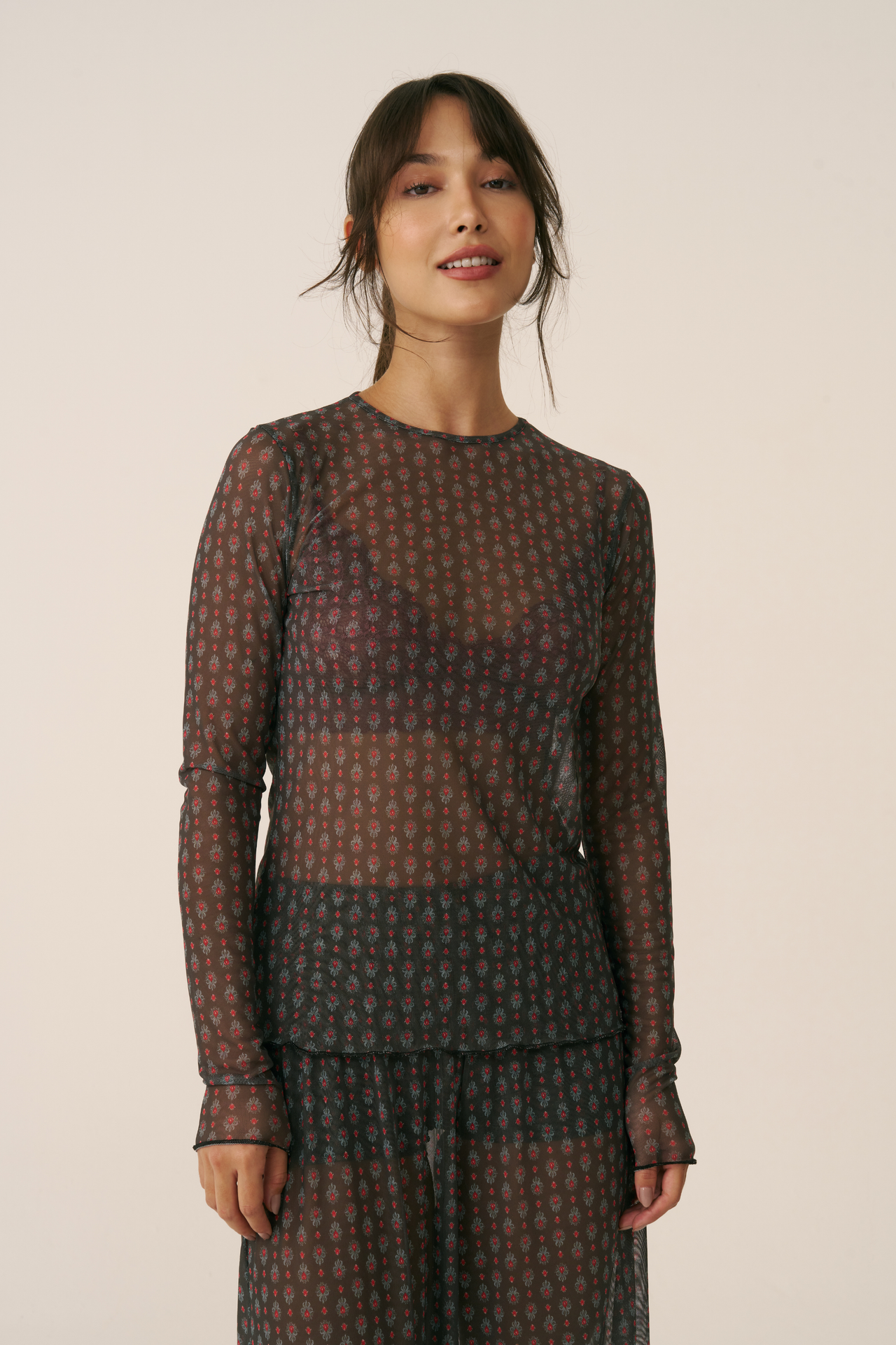 Blusa Tulle Winter Flame