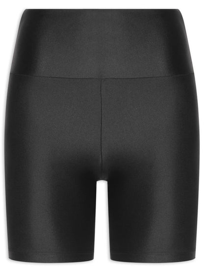 Pantalones cortos altos negros