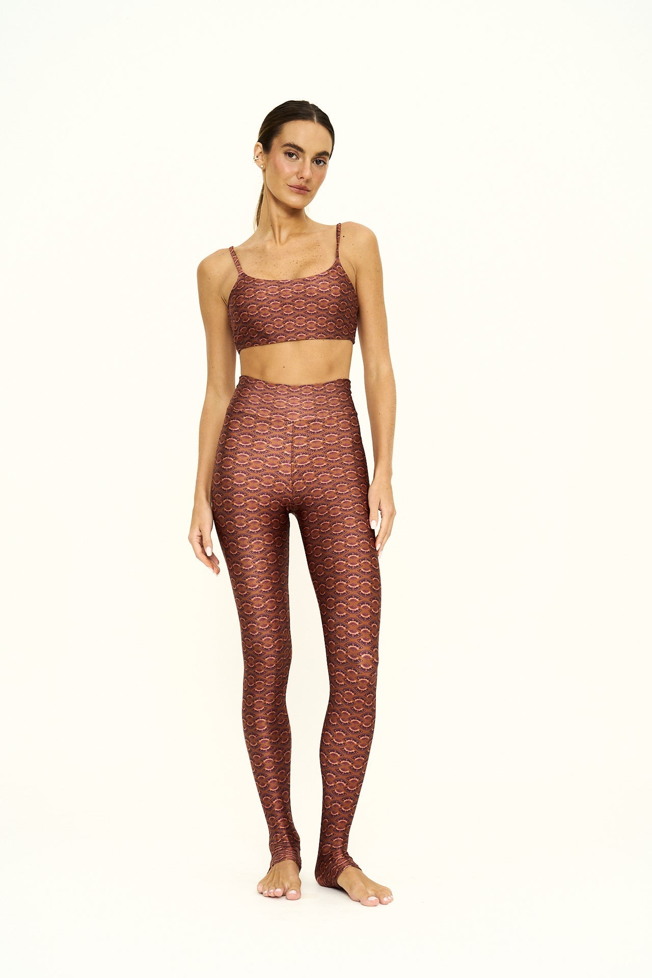Calça Legging Slim Brisa Marrom