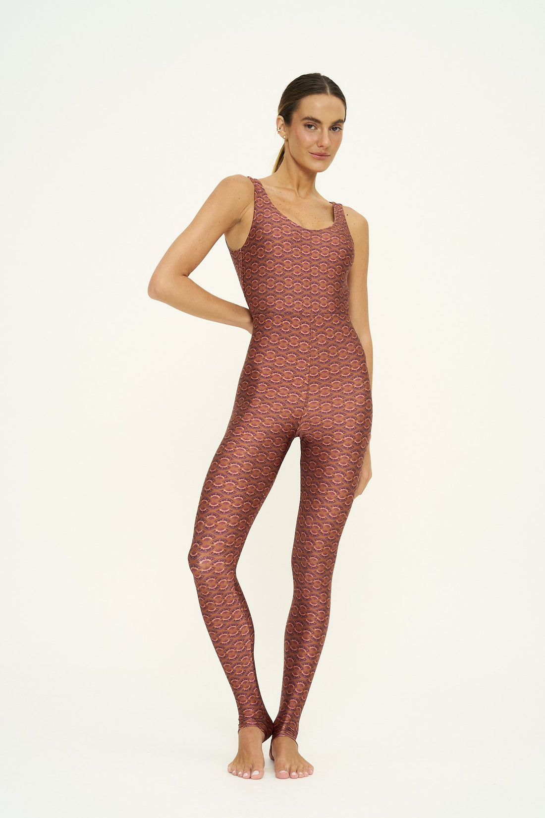 Jumpsuit Brisa Marrom – frente