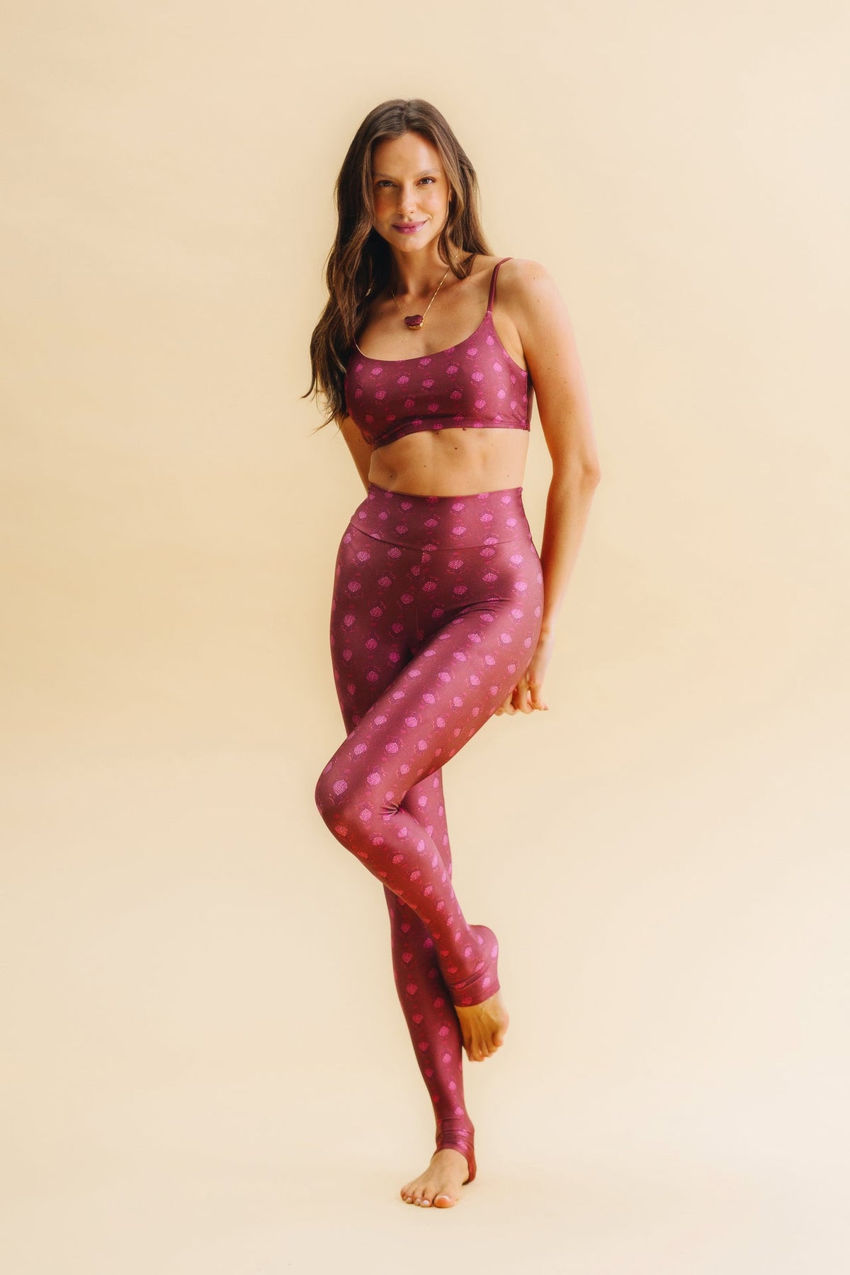 Slim Legging Pants Ruby Bud