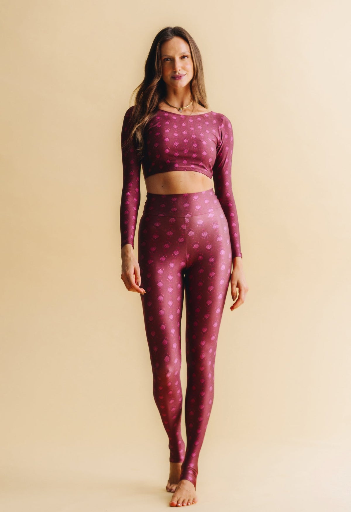 Ruby Bud long sleeve cropped top