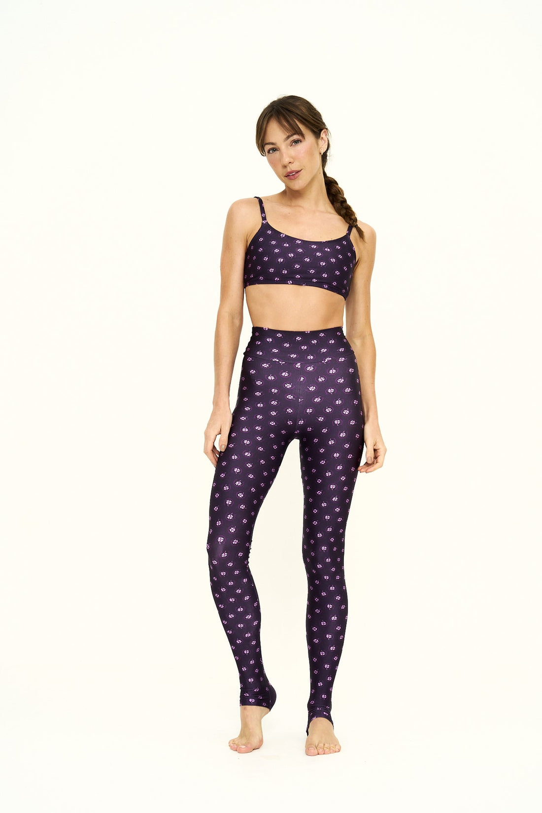 Mallas estampadas High Lucky Purple