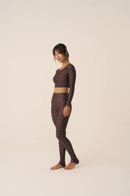 Calça Legging estampada High Miragem