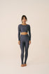 Calça Legging High Blue Galaxy – frente