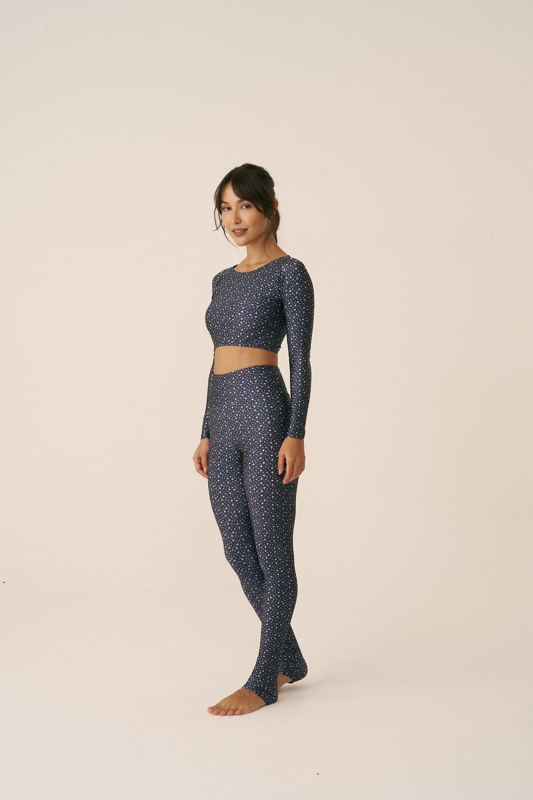 Calça Legging High Blue Galaxy