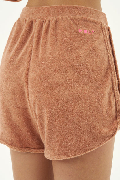 Conjunto Shorts Bird Caramelo