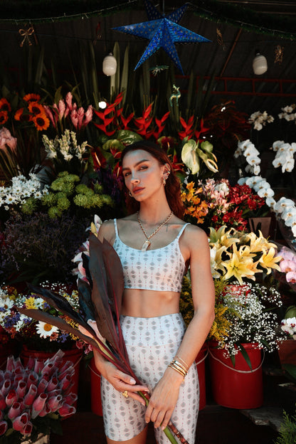 New Fit Silver Heart Top