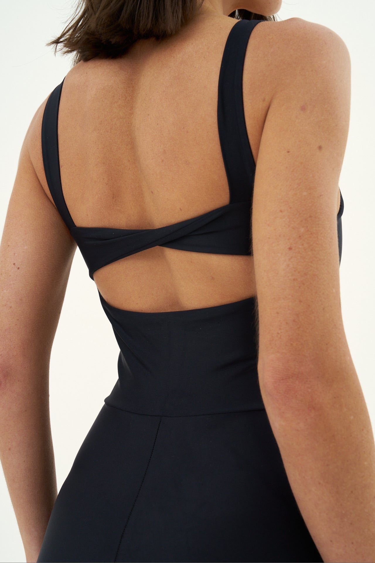 Twist Curve Black Playsuit