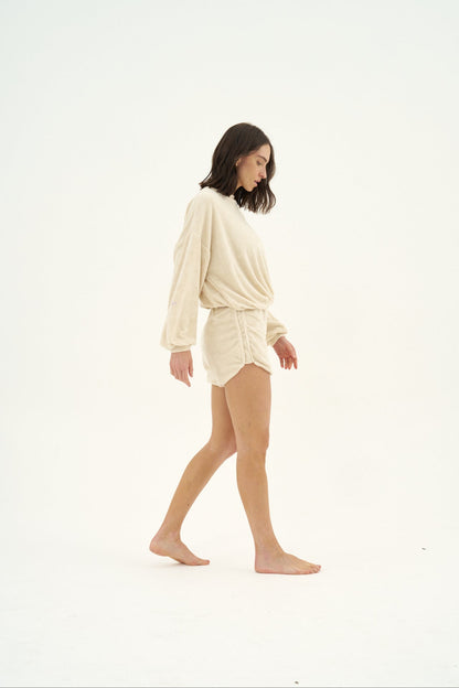 Conjunto Shorts Ancestral Off-White