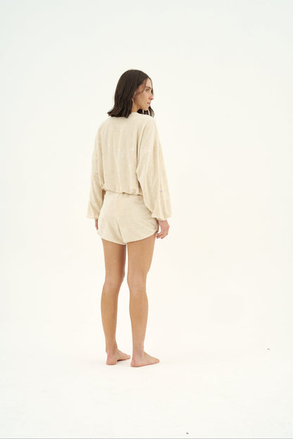 Conjunto Shorts Ancestral Off-White