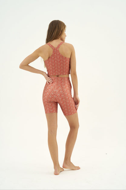 Shorts Slim Scarlet Flower