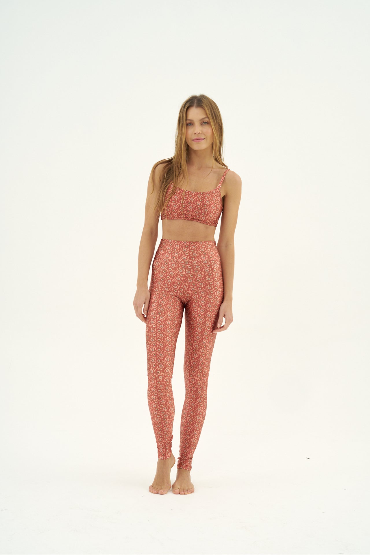 Calça Legging Slim Scarlet Flower