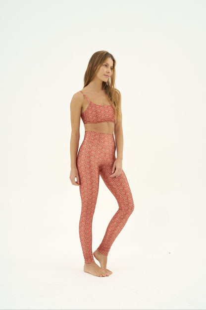 Calça Legging Slim Scarlet Flower