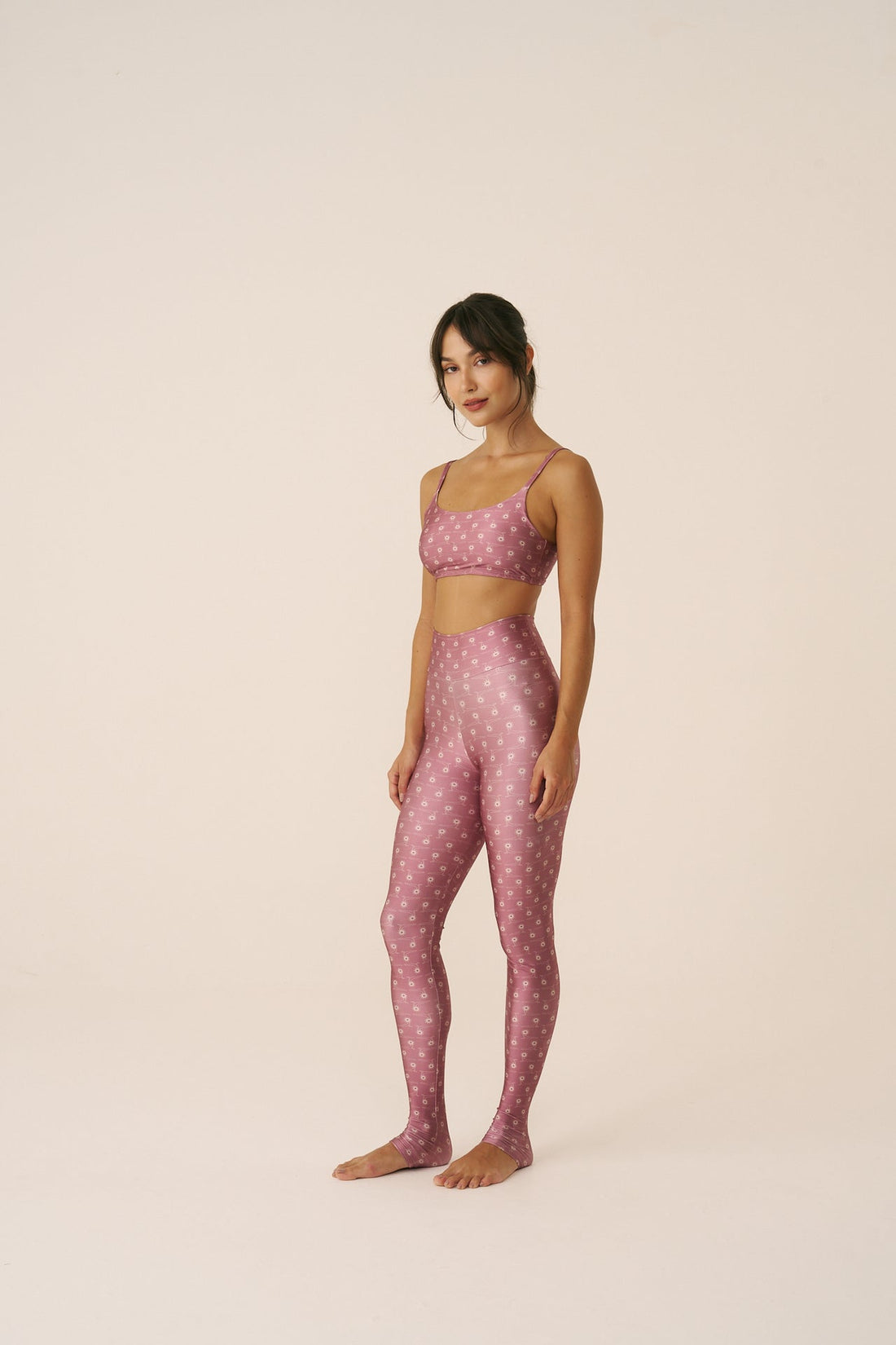 Calça Legging estampada Slim Surya Rosé