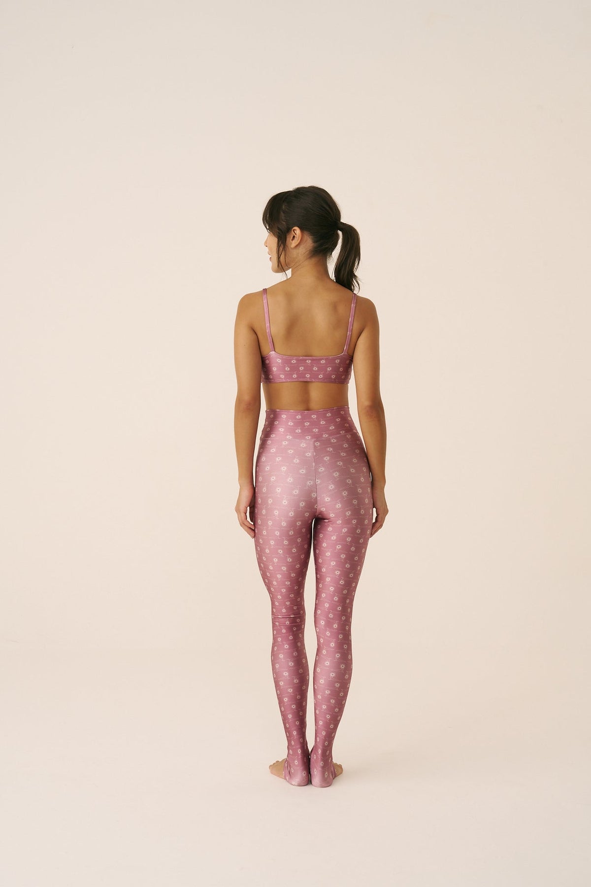 Calça Legging estampada Slim Surya Rosé