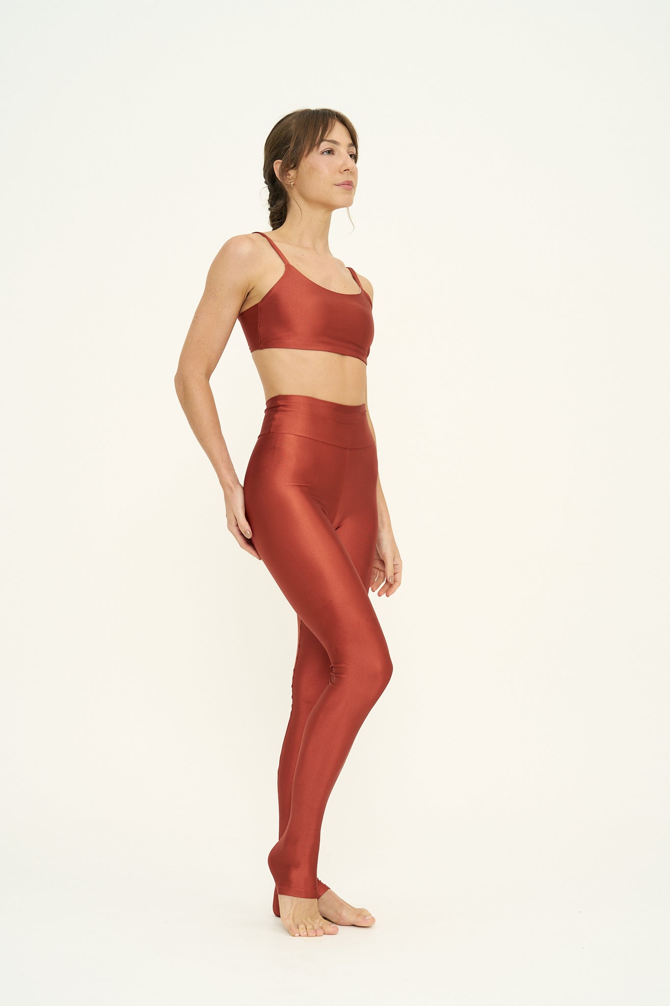 Calça Legging Slim Terracotta