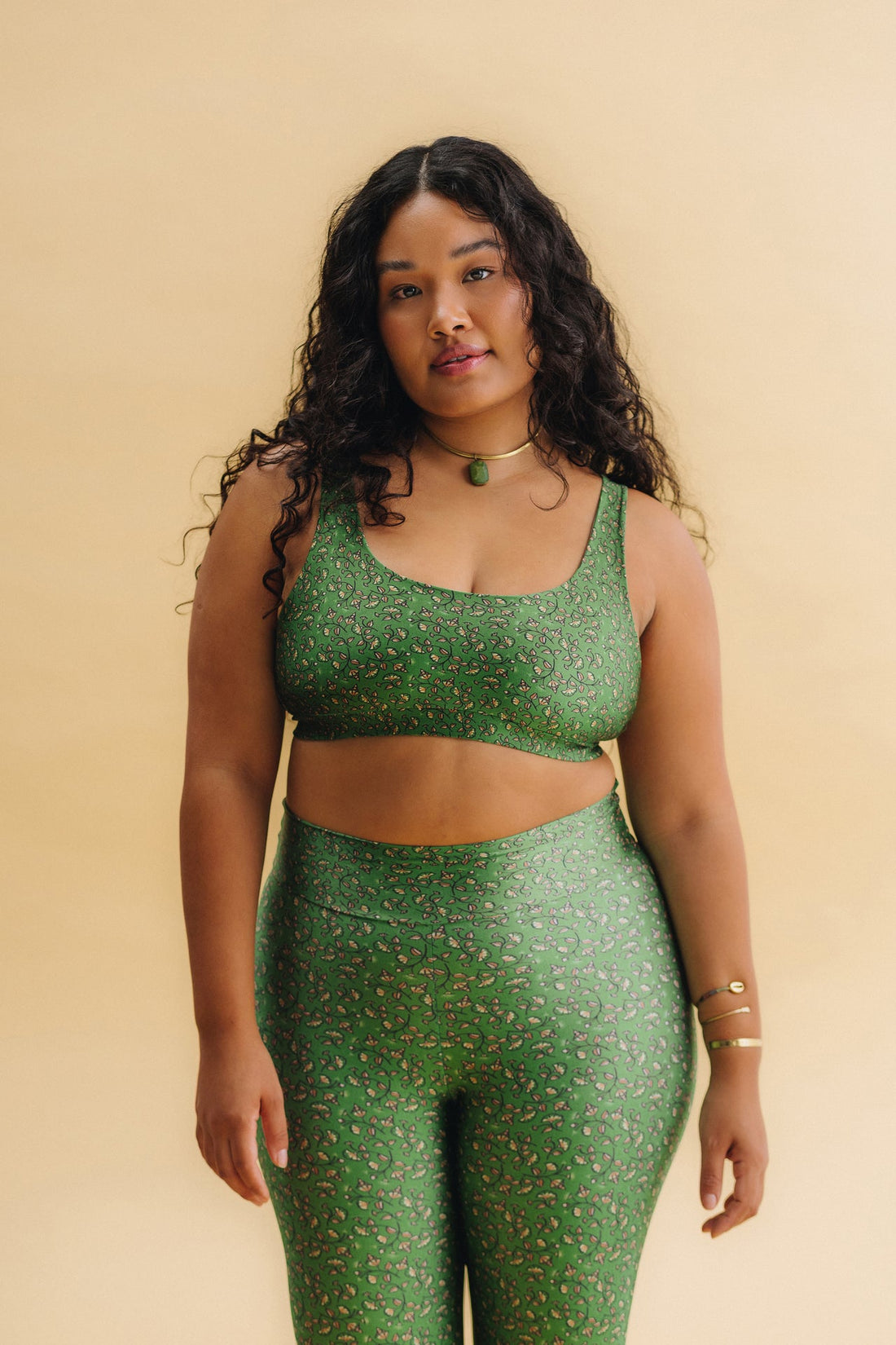 Garden Green Two Strap Top