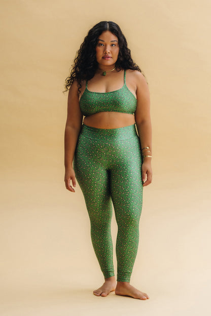 Slim Garden Green Leggings