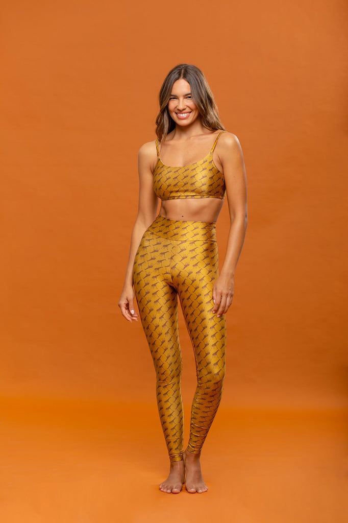 Giraffe Gold Slim Leggings