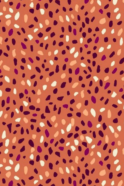 Orange Confetti strap swimsuit